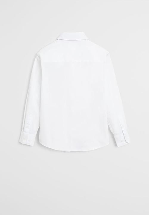 MANGO - Shirt bow  - white
