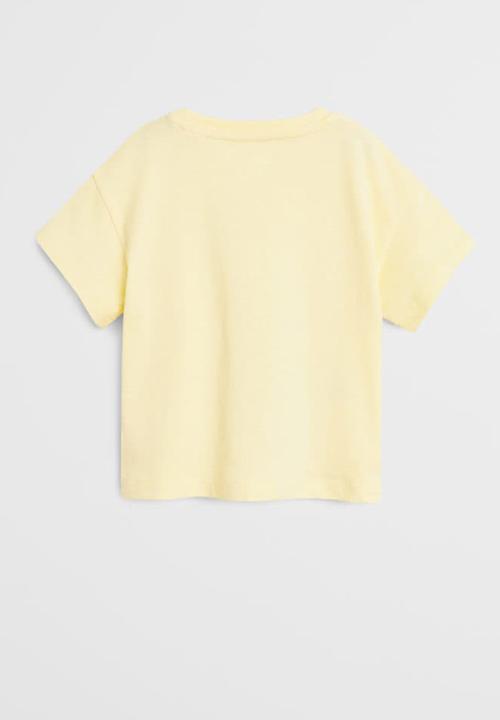 MANGO - T-shirt easy - yellow