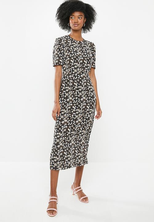 Glamorous - Petite daisy midi tea dress - multi