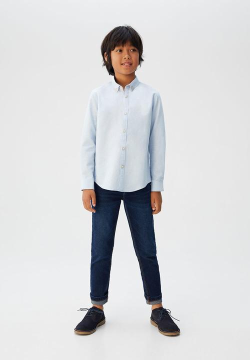 MANGO - Shirt oxford - blue