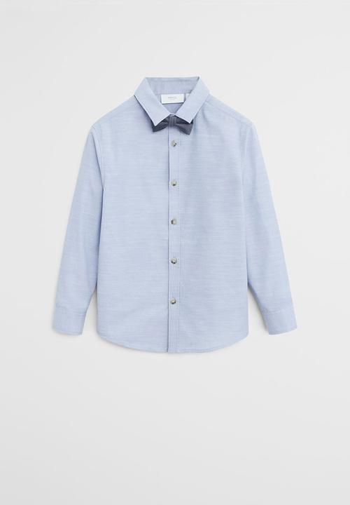 MANGO - Shirt & tie Stuart - blue 