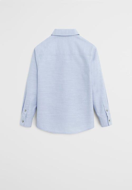 MANGO - Shirt & tie Stuart - blue 