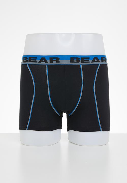Bear - Bear 3 pack contrast cover seam boxer brief - multi 