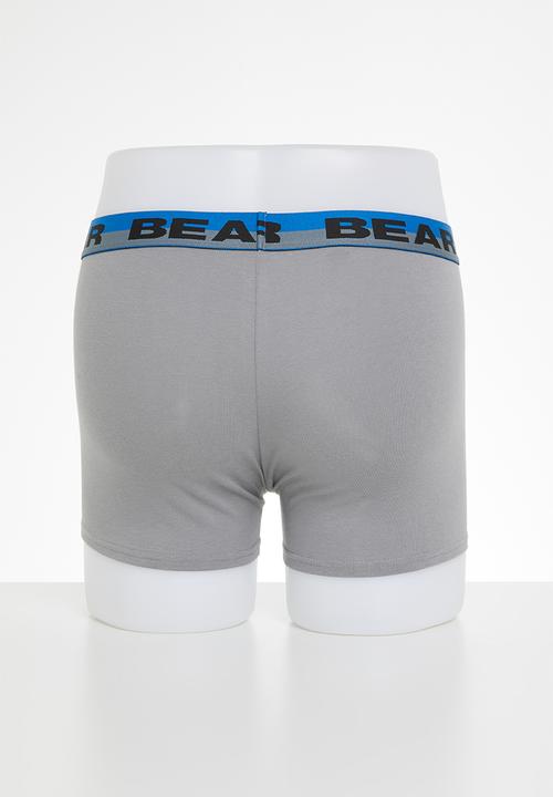 Bear - Bear 3 pack contrast cover seam boxer brief - multi 