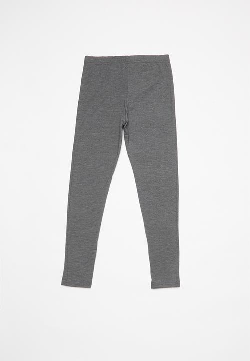 Rebel Republic - Girls 2 pack leggings - black & grey 