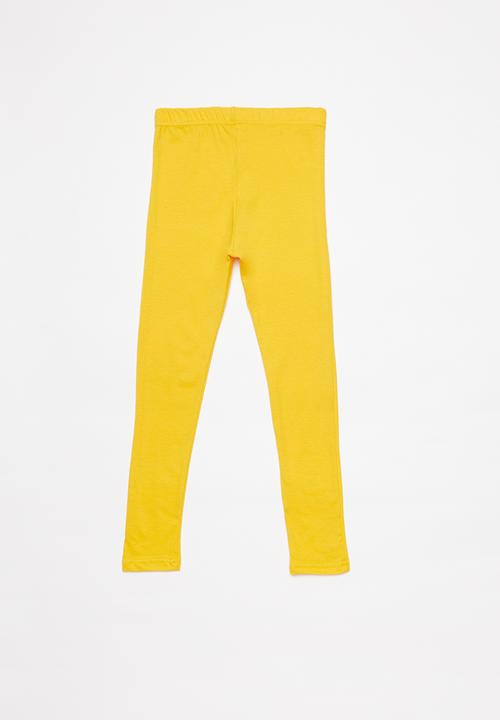 Pop Candy - 2 Pack leggings - grey & yellow