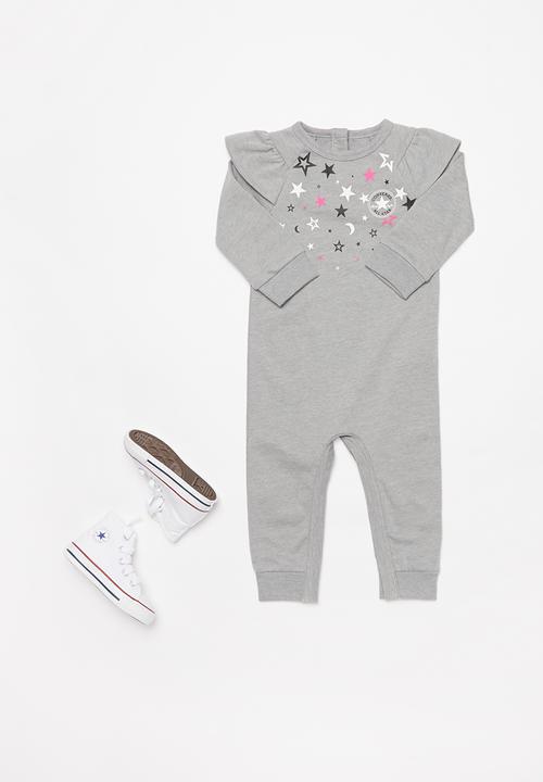 Converse - Converse raglan ruffle covrall - grey 