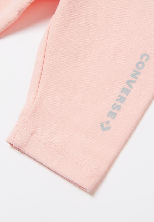 Converse - Converse girls tunic & legging set - pink & grey 