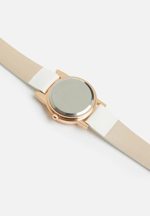 Cool Kids - Pounce watch - white & rose gold 
