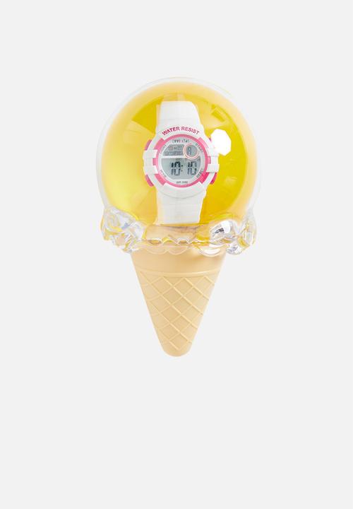 Cool Kids - Digital mid-size watch - white & pink