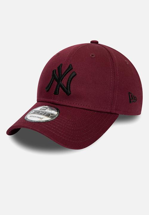 New Era - 940 essential New York Yankees cap - burgundy & black