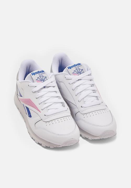 Reebok -  Classic Leather - white/humble blue /jasmie pink