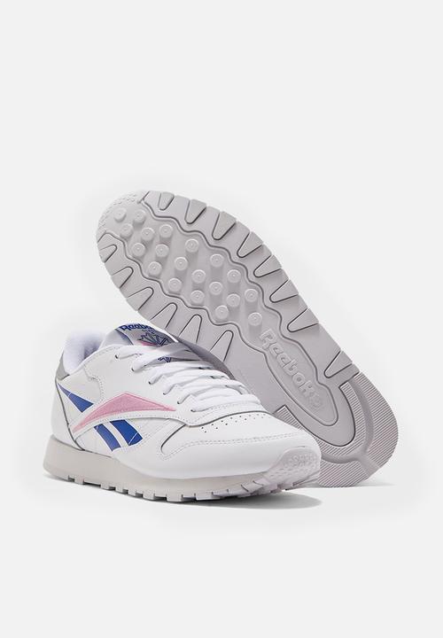 Reebok -  Classic Leather - white/humble blue /jasmie pink