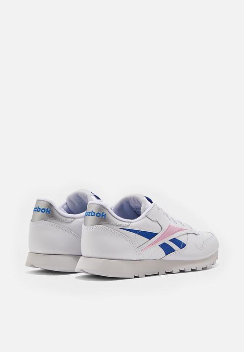 Reebok -  Classic Leather - white/humble blue /jasmie pink