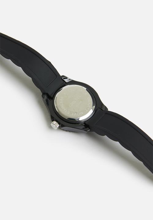 Cool Kids - Neon resin watch - black
