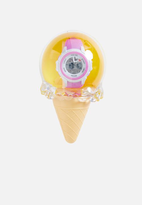 Cool Kids - Digital mid-size 30m wr watch - purple & white