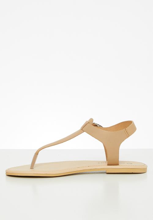 Superbalist - Zizi leather t-bar sandal - neutral