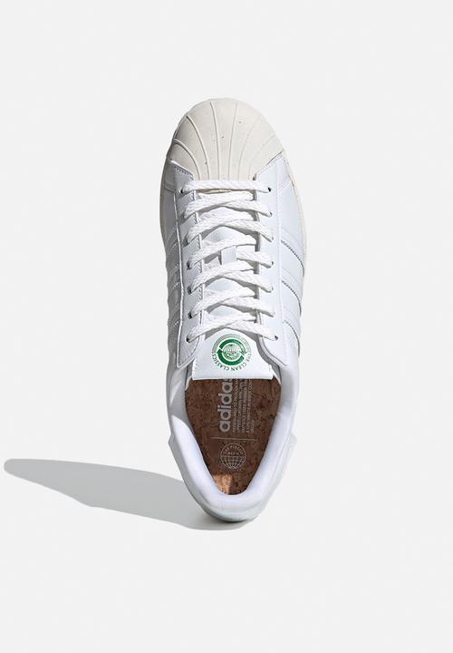adidas Originals - Superstar - white / off white / green