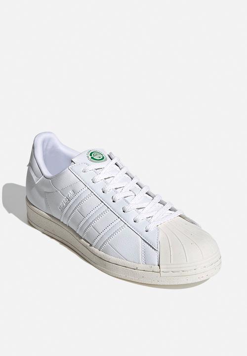 adidas Originals - Superstar - white / off white / green