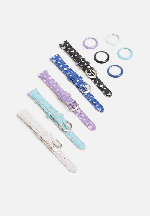 Cool Kids - Watch, interchangeable strap & bezel set - multi 