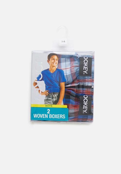 Jockey - 2 Pack boys woven boxer - multi