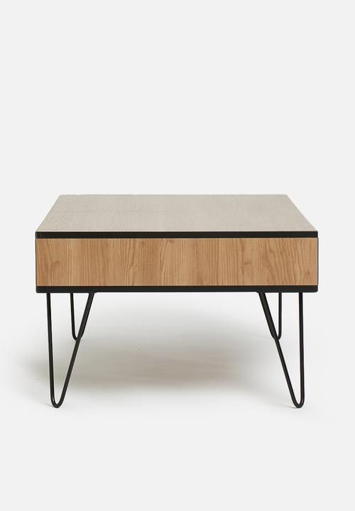Sixth Floor - Penn leg coffee table - natural & black