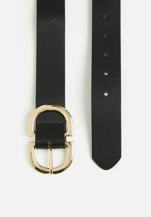 Rubi - Dd buckle belt - black