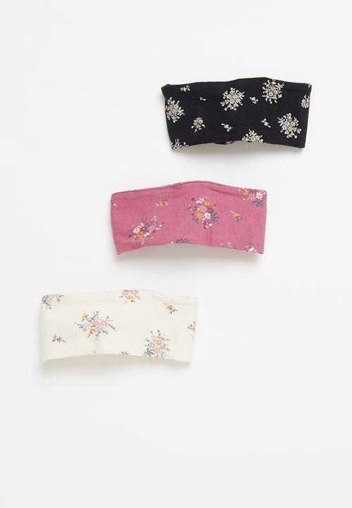 Cotton On - 3 Pack tie headband - multi