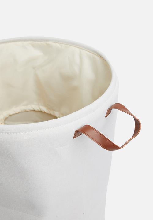 Sixth Floor - Lin bonded-linen laundry storage bag - cream