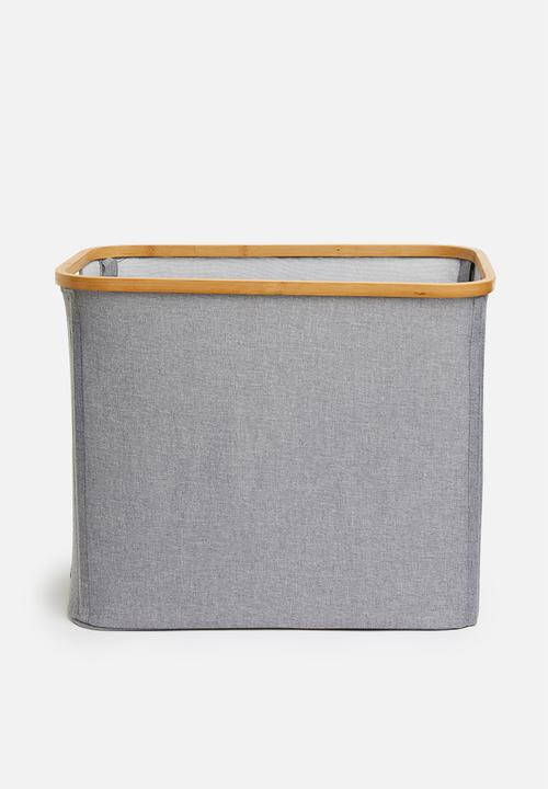 Sixth Floor - Bamboo laundry basket - rectangle grey