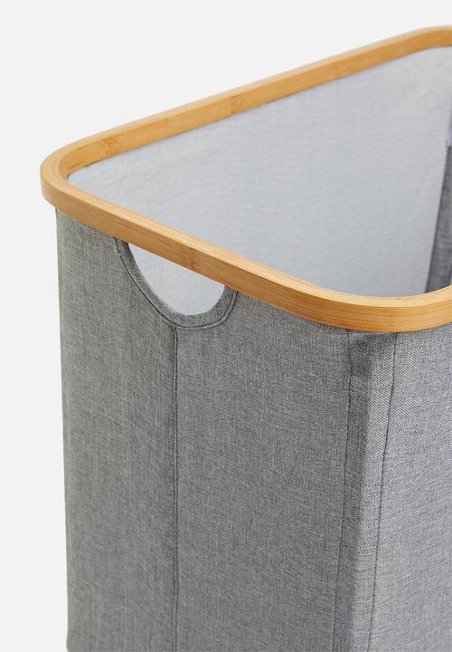 Sixth Floor - Bamboo laundry basket - rectangle grey