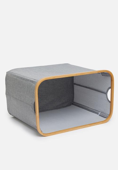 Sixth Floor - Bamboo laundry basket - rectangle grey