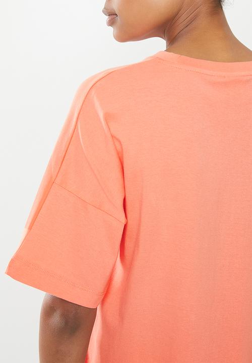 adidas Originals - Large logo tee - coral