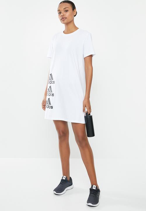 adidas Performance - W stack T-dress - white