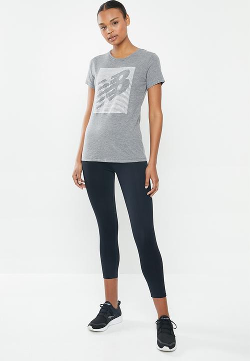 New Balance  - Blocked graphic tee - grey