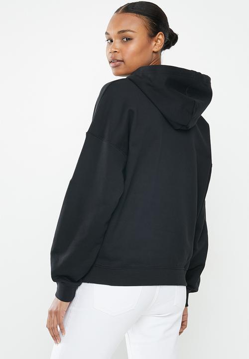adidas Originals - Large logo hoodie - black & white