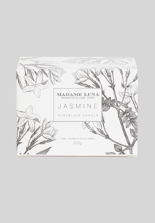 Madame Luna - Perforated porcelain votive candle - jasmine