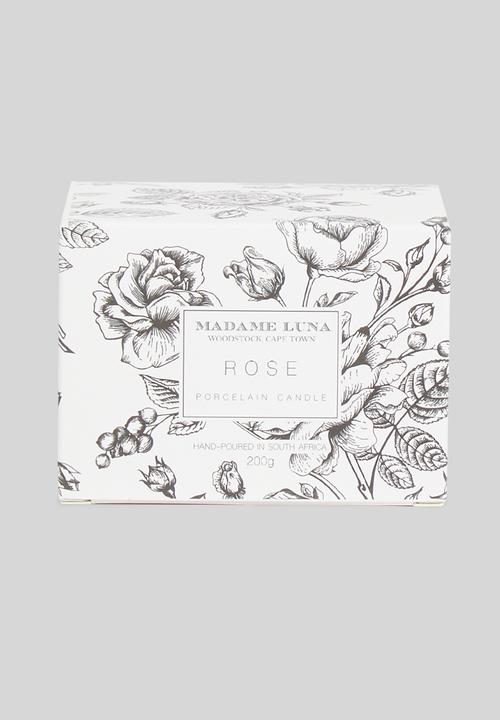 Madame Luna - Perforated porcelain votive candle - rose