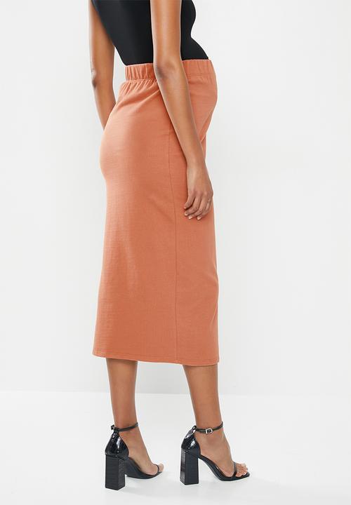 Glamorous - Maternity pencil skirt - faded rust