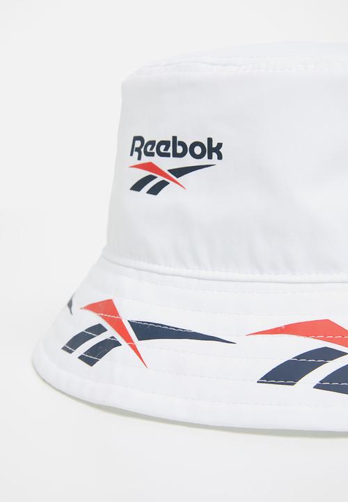 Reebok - Classic vector bucket hat - white