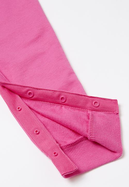 Converse - Converse raglan ruffle slv covrall - mod pink