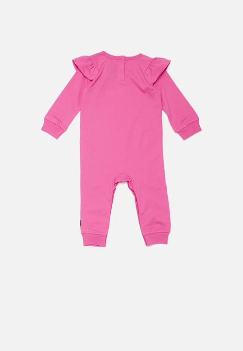 Converse - Converse raglan ruffle slv covrall - mod pink