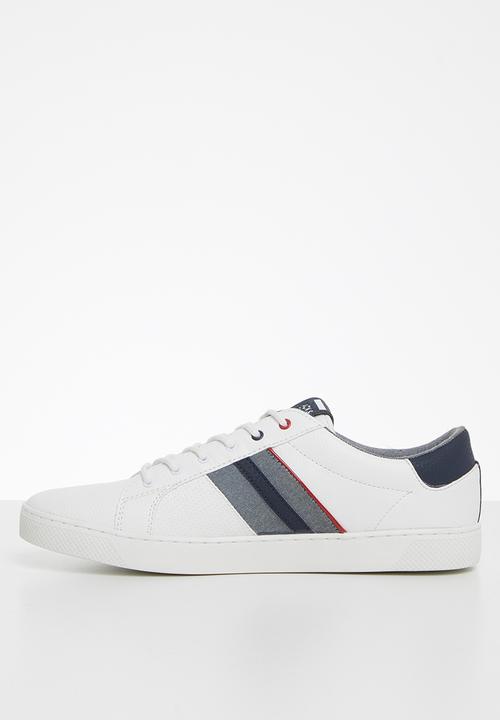 Jack & Jones - Ted pu mix - white & navy 