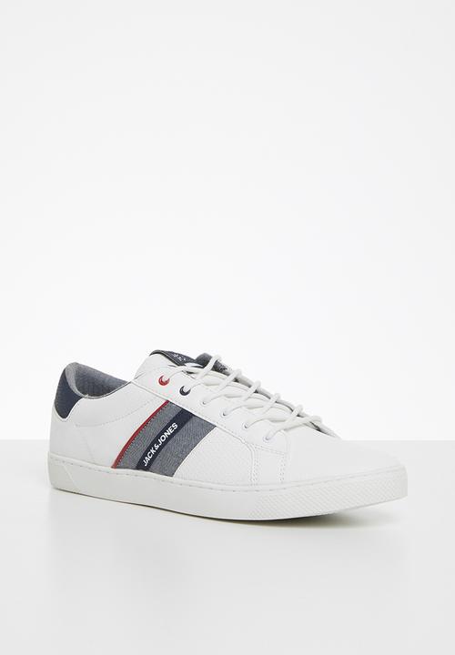 Jack & Jones - Ted pu mix - white & navy 