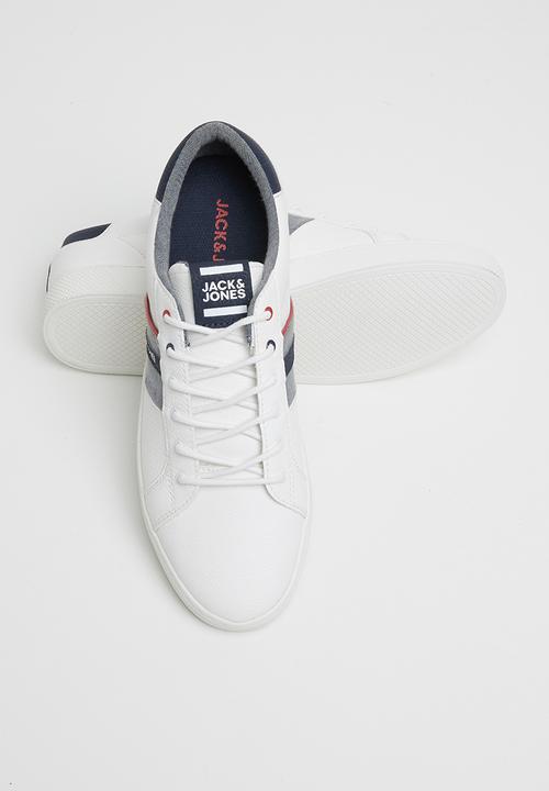 Jack & Jones - Ted pu mix - white & navy 