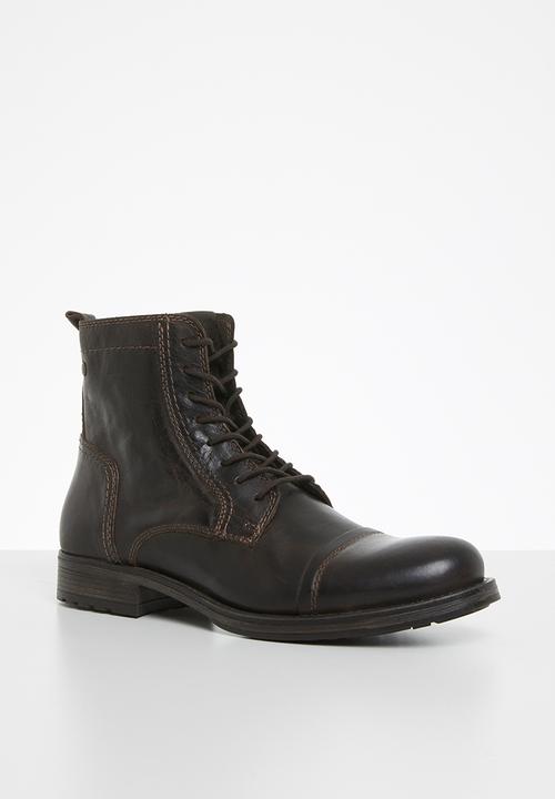 Jack & Jones - Russel leather - brown stone