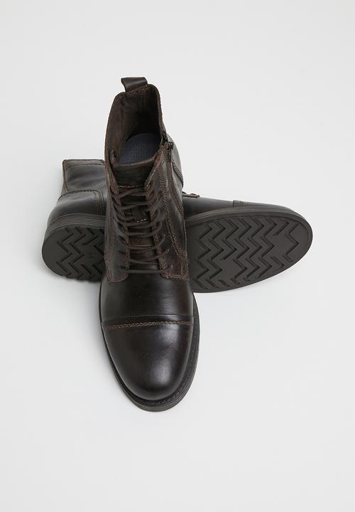 Jack & Jones - Russel leather - brown stone