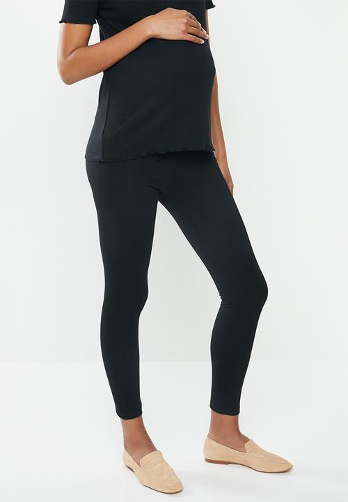 edit Maternity - Pintuck maternity leggings - black