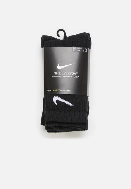 Nike - Everyday lightweight socks - black