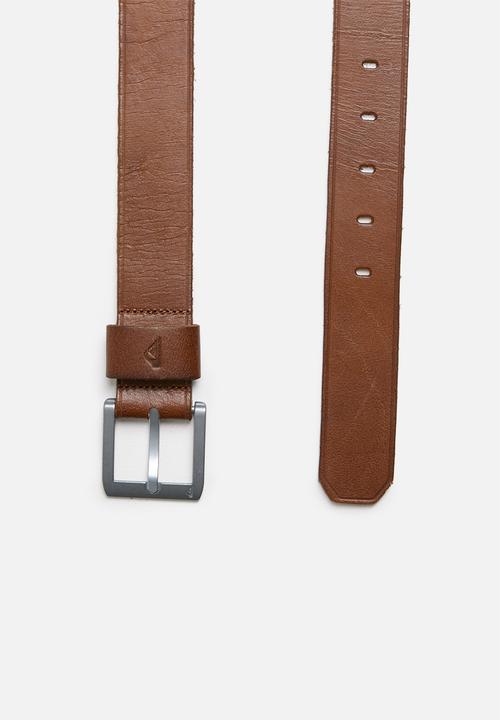 Quiksilver - Every daily ii leather belt - tan